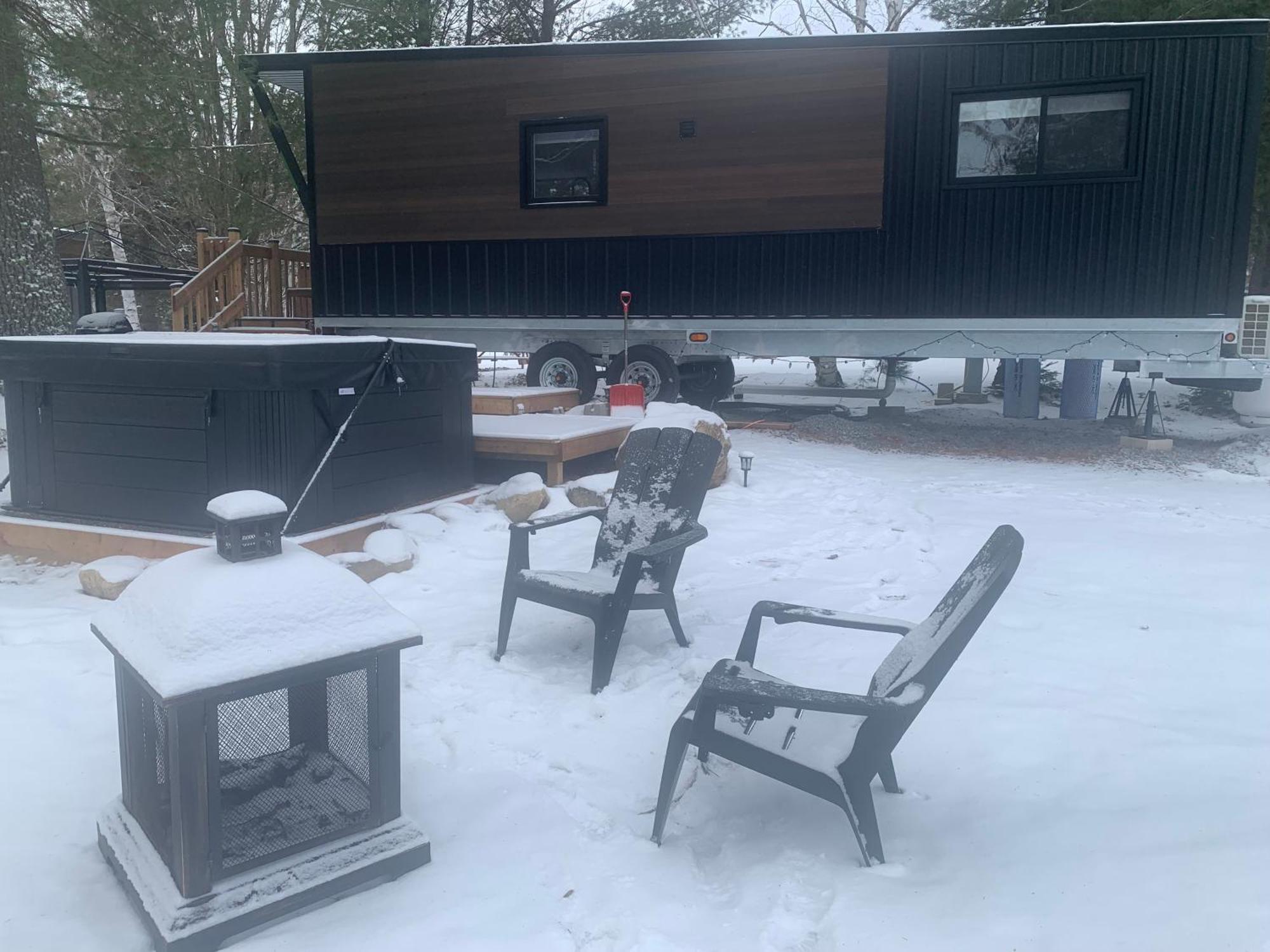 Micro Chalet Le Boise ! Saint Zenon Exterior foto