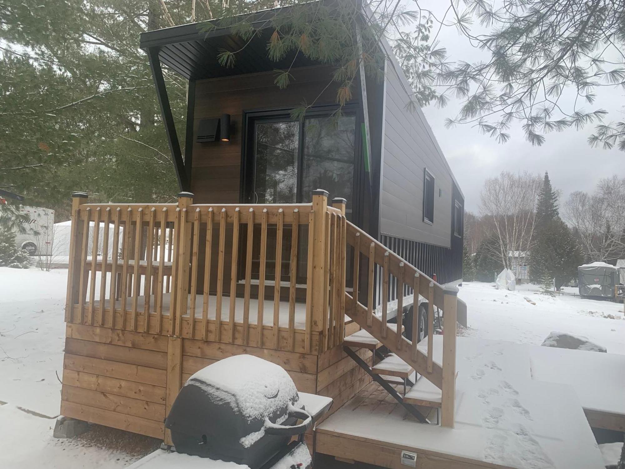 Micro Chalet Le Boise ! Saint Zenon Exterior foto