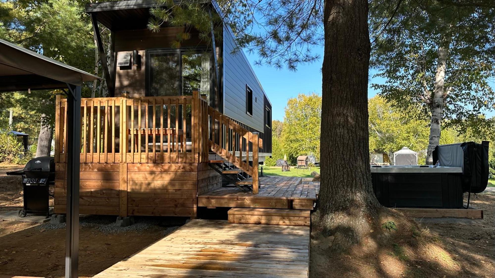 Micro Chalet Le Boise ! Saint Zenon Exterior foto